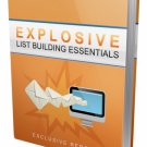 Explosive List Building Essentials-Create a Responsive Email List Explosive List Building Essentials-Create a Responsive Email List