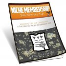 Niche Membership Site Carving Tip- Make an Income Online