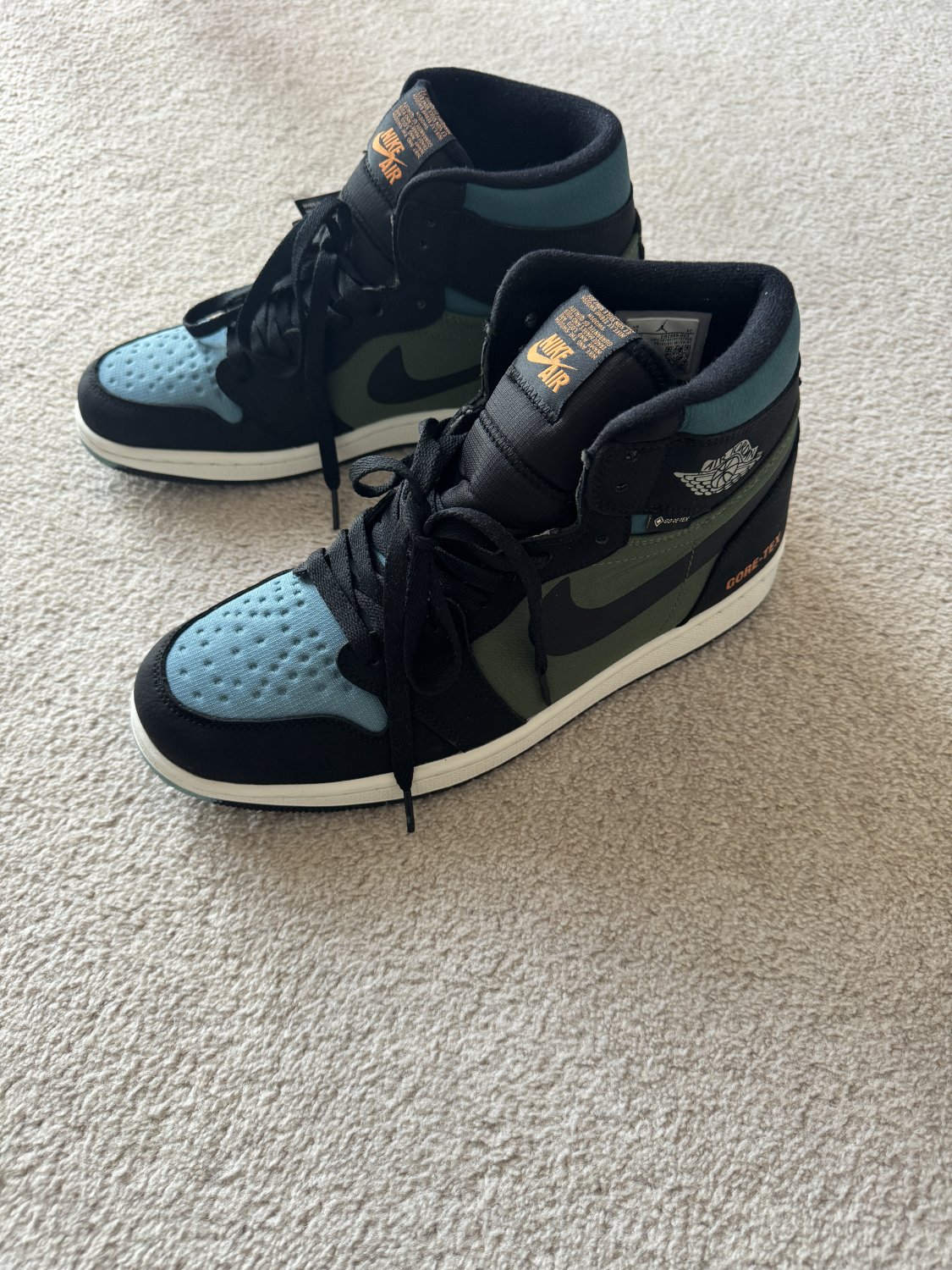 Air Jordan 1 High Element GORE-TEX 'Black Olive UK-10, UK-11