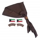Lot of Arab Kuwait Brownie Girls Scout Items- Badges, Flag, Scarf, More...