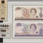 New Zealand 1991 Final Impressions $1 $2 Banknote Set - UNC (04272)