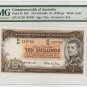 Australia 1954 Coombs & Wilson 10 Shillings - PMG Choice UNC 64