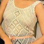 Retro Crochet Pattern - Filet Diamond Tank Top