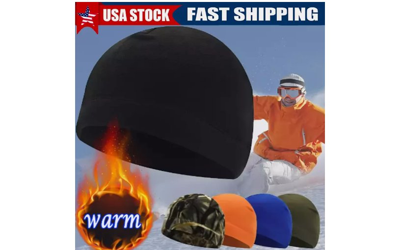 Military Tactical Skull Cap Warm Fleece Windproof Ski Beanie Hats USA Lot Winter