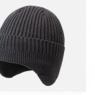 Ear Flaps Knit Hat  Warm Cuff Beanie Skull Cap Outdoor Ski Men Women USA Winter