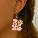 2025 Dazzlng Acrylic Numbers Earrings for Women Girls Near Year Party Christmas Festival Jewelry New