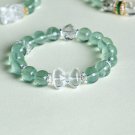 Natural Green Fluorite Gemstone Beads bracelet,Women Bracelet,Girl Bracelet Gift