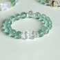 Natural Green Fluorite Gemstone Beads bracelet,Women Bracelet,Girl Bracelet Gift