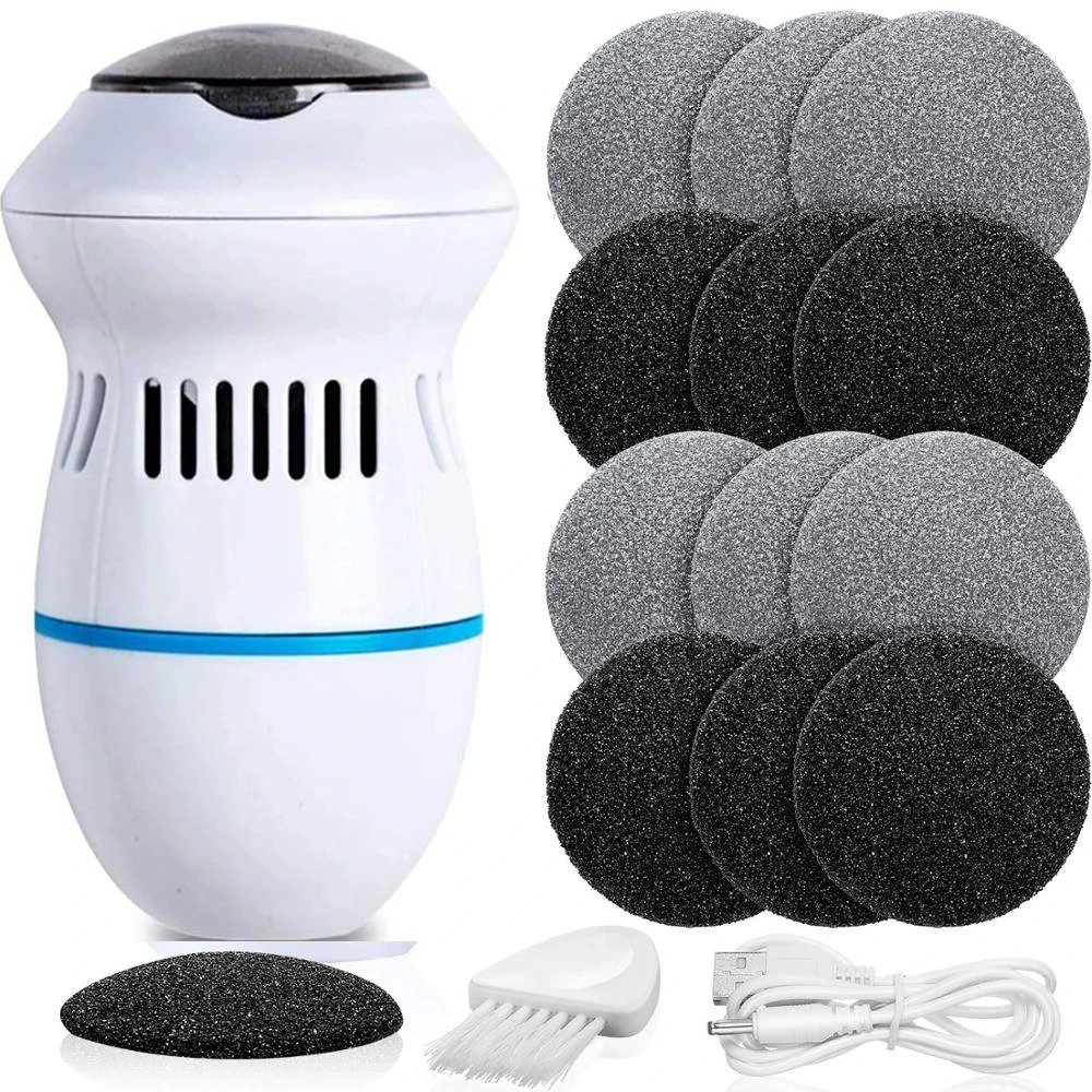 Rechargeable Electric Foot Callus Remover Pedicure & Exfoliation Tool for Smooth Feet