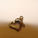 .925 Sterling Silver Floating Heart Lobster Clasp for Necklace Bracelet Jewelry .925 Sterling Silver Floating Heart Lobster Clasp for Necklace Bracelet Jewelry