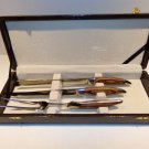 Samurai Stainless Japan Meat Carving Set Knives + Fork in Case Samurai Stainless Japan Meat Carving Set Knives + Fork in Case