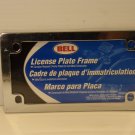 Bell Motorcycle License Plate Frame Plain Chrome NIP 46147-1 Scooter Bell Motorcycle License Plate Frame Plain Chrome NIP 46147-1 Scooter