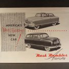 Nash Rambler Airflyte America's "Most Exciting" New Car Sales Brochure 1951 Nash Rambler Airflyte America's "Most Exciting" New Car Sales Brochure 1951