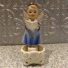 Vintage Angel Holy Water Wall Pocket God Bless Our Home Art Japan Vintage Angel Holy Water Wall Pocket God Bless Our Home Art Japan
