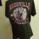 Womens Nashville Music City Graphic T shirt T-Shirt Casual Guitar