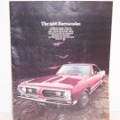 1968 PLYMOUTH BARRACUDA SALES BROCHURE ORIGINAL FRED HUNTINGTON SENECA FALLS NY 1968 PLYMOUTH BARRACUDA SALES BROCHURE ORIGINAL FRED HUNTINGTON SENECA FALLS NY