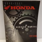2000 2001 Honda Service Manual CR125R Motorcycle