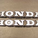 Honda CB400 Motorcycle Gas Tank Emblems OEM #413-2 R & L
