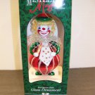 Mistletoe Magic Collection Hand Blown Glass Clown Ornament NIB