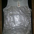 Meaneor Women's Sparkly Sequin Tank Top Sleeveless LARGE BRAND NEW Meaneor Women's Sparkly Sequin Tank Top Sleeveless LARGE BRAND NEW