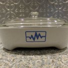 Corning Blue Heartbeat / Radio Wave Brown 'N Sear Microwave Casserole & 4-B Lid Corning Blue Heartbeat / Radio Wave Brown 'N Sear Microwave Casserole & 4-B Lid