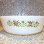 Anchor Hocking Fire King Meadow Green 1 1/2 qt Round Casserole 437