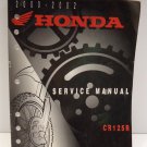 2000 2001 2002 Honda Service Manual CR125R