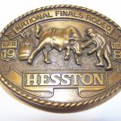 1981 NATIONAL FINALS RODEO BELT BUCKLE OKLAHOMA CITY HESSTON 7TH ANNUAL TELECAST 1981 NATIONAL FINALS RODEO BELT BUCKLE OKLAHOMA CITY HESSTON 7TH ANNUAL TELECAST
