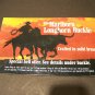 MARLBORO LONGHORN BUCKLE SOLID BRASS BELT BUCKLE NEW IN PACKAGE 1980's