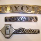 TOYOTA DELUXE EMBLEMS OEM MIXED LOT TOYOTA DELUXE EMBLEMS OEM MIXED LOT