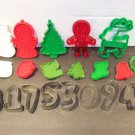 Vintage & Assorted Cookie Cutters Christmas Numbers