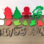 Vintage & Assorted Cookie Cutters Christmas Numbers