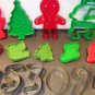 Vintage & Assorted Cookie Cutters Christmas Numbers