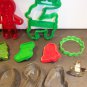 Vintage & Assorted Cookie Cutters Christmas Numbers