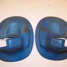 1968 DODGE CORONET STATION WAGON REAR SEAT HINGE COVERS OEM BLUE 2657678 2657679 1968 DODGE CORONET STATION WAGON REAR SEAT HINGE COVERS OEM BLUE 2657678 2657679
