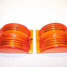 AMBER MARKER LENSES PMCO RAT ROD TRUCK 2" X 2 7/8"