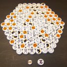 Ceramic Halloween Themed Beads for Keychains Bracelets Crafting