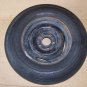 VINTAGE GENERAL PAVEMENT SKID TEST TIRE 7.5 14" W/ STEEL WHEEL SQUAD POLICE CAR