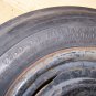 VINTAGE GENERAL PAVEMENT SKID TEST TIRE 7.5 14" W/ STEEL WHEEL SQUAD POLICE CAR
