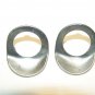 1965 DODGE MONACO POLARA WINDSHIELD WIPER POST BEZELS OEM PAIR PLYMOUTH