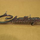 1972 73 74 DODGE CHALLENGER GRILL EMBLEM #3573505 OEM 1972 73 74 DODGE CHALLENGER GRILL EMBLEM #3573505 OEM