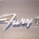 1965 Plymouth Fury III Fender Emblems OEM Pair 2524233 2524226 1965 Plymouth Fury III Fender Emblems OEM Pair 2524233 2524226