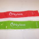 NYLEA FITNESS BANDS LIGHT RED, MEDIUM GREEN NEW NYLEA FITNESS BANDS LIGHT RED, MEDIUM GREEN NEW