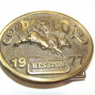 1977 NATIONAL FINALS RODEO BELT BUCKLE OKLAHOMA CITY HESSTON 4TH ANNUAL TELECAST 1977 NATIONAL FINALS RODEO BELT BUCKLE OKLAHOMA CITY HESSTON 4TH ANNUAL TELECAST