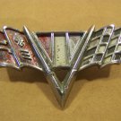 1965 66 67 GM FENDER V FLAG SMALL BLOCK EMBLEM CHEVY II NOVA CHEVELLE CAMARO 1965 66 67 GM FENDER V FLAG SMALL BLOCK EMBLEM CHEVY II NOVA CHEVELLE CAMARO