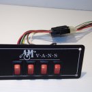 A & M Vans 4 Switch Panel Ford High Top Conversion A & M Vans 4 Switch Panel Ford High Top Conversion