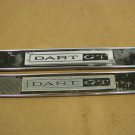 1964 DODGE DART GT INTERIOR DOOR PANEL EMBLEMS #2218196 PAIR OEM 1964 DODGE DART GT INTERIOR DOOR PANEL EMBLEMS #2218196 PAIR OEM