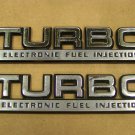 1987 CHRYSLER TURBO ELECTRONIC FUEL INJECTION EMBLEMS OEM LEBARON 1987 CHRYSLER TURBO ELECTRONIC FUEL INJECTION EMBLEMS OEM LEBARON