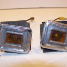 1968 CHRYSLER IMPERIAL AMBER SIDE MARKER CORNERING LIGHTS OEM LEBARON CROWN
