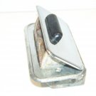 INTERNATIONAL ASHTRAY OEM CHROME W/ BLACK HANDLE INTERNATIONAL ASHTRAY OEM CHROME W/ BLACK HANDLE